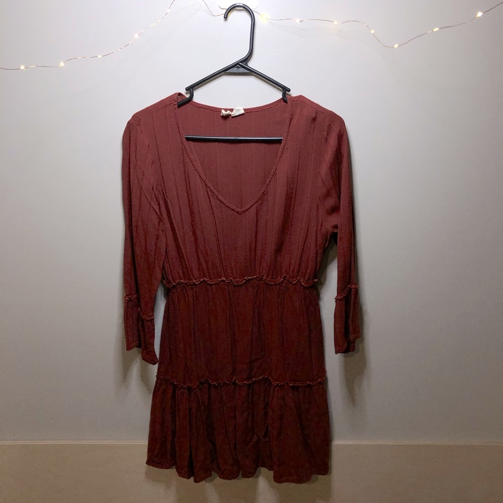 A sky and sparrow dress